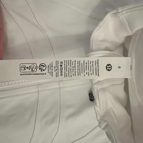 NWT Lululemon Define Cropped Jacket Nulu - White - Size 8 - Picture 5 of 5